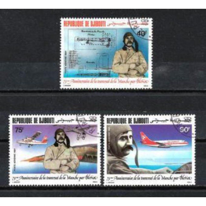 Djibouti 1984 (AV10) série complète de 3 timbres oblitérés