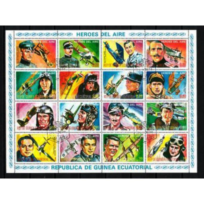 Guinée Equatoriale 1977 (AV14) série complète de 16 timbres neufs ** MNH