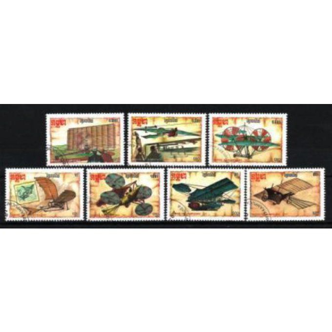 Kampuchea 1987 (AV16) série complète de 7 timbres oblitérés