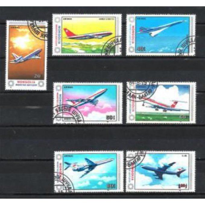 Mongolie 1984 (AV17) série complète de 7 timbres oblitérés