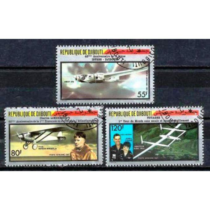Djibouti 1987 (AV21) série complète de 3 timbres oblitérés