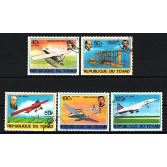 Tchad 1978 (AV23) série complète de 5 timbres oblitérés