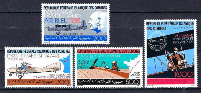 Comores 1987 (AV38) série complète de 4 timbres neufs ** MNH