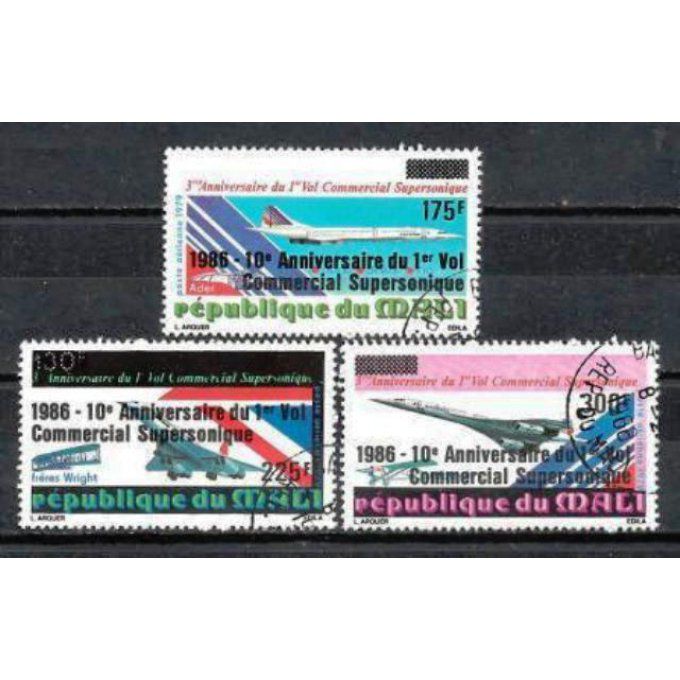 Mali 1979 (AV3) série complète de 3 timbres oblitérés