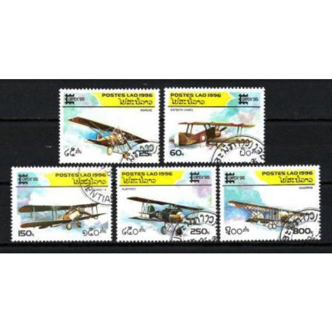 Laos 1996 (AV41) série complète de 5 timbres oblitérés
