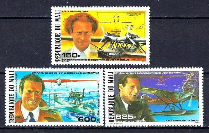 Mali 1986 (AV43) série complète de 3 timbres neufs ** 
