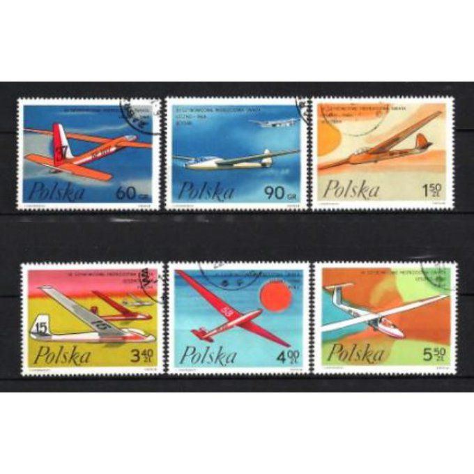 Pologne 1968 (AV54) série complète de 6 timbres oblitérés