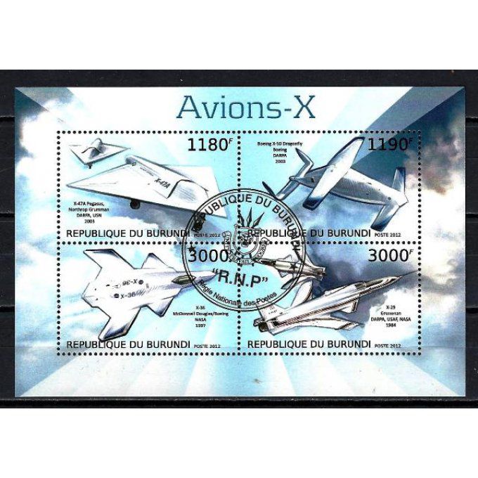 Burundi 2012 (AV62) série complète de 4 timbres oblitérés