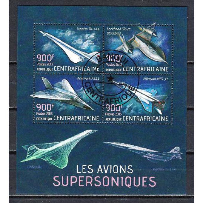 Centrafrique 2013 (AV63) série complète de 4 timbres oblitérés