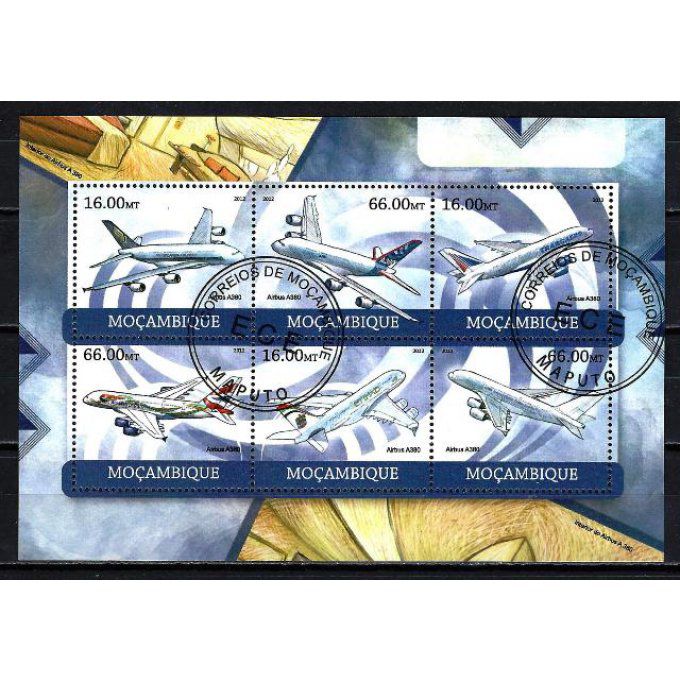 Mozambique 2012 (AV68) série complète de 6 timbres oblitérés