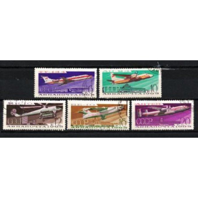 Russie 1965 (AV6) série complète de 5 timbres oblitérés
