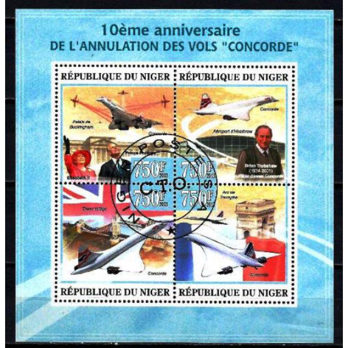 Niger 2013 (AV77) série complète de 4 timbres oblitérés 