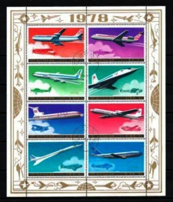 Corée du Nord 1978 (AV7) série complète de 8 timbres oblitérés