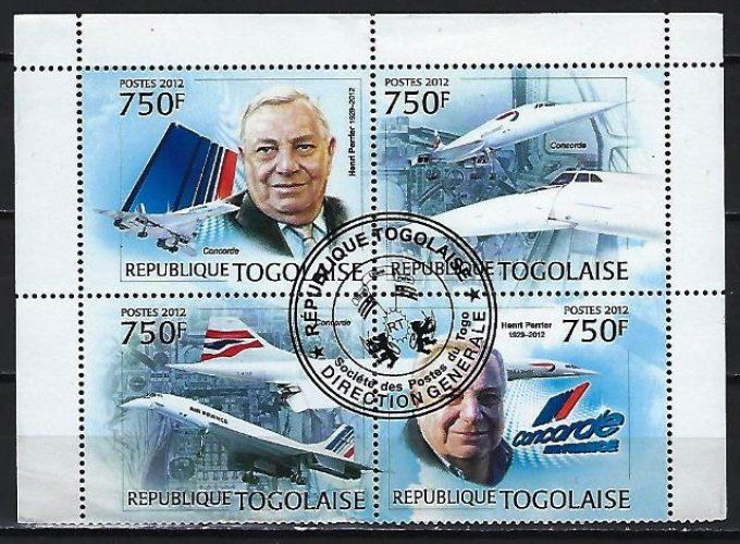 Togo 2012 (AV83) série complète de 4 timbres oblitérés