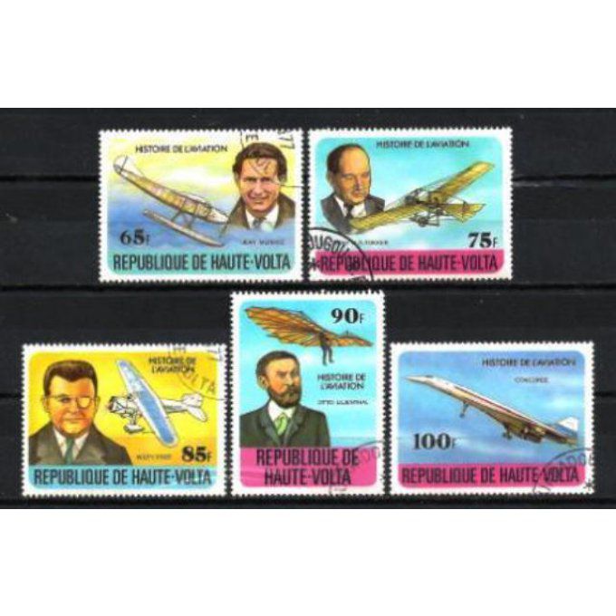 Haute Volta 1978 (AV8) série complète de 5 timbres oblitérés