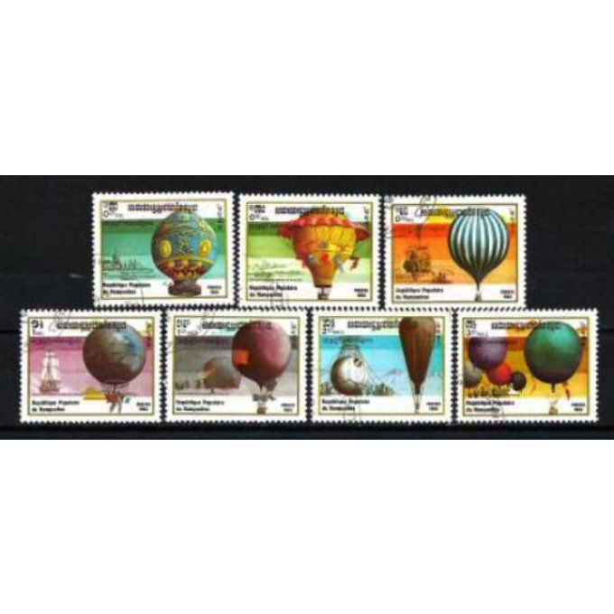 Kampuchea 1983 (BD10) série complète de 7 timbres oblitérés