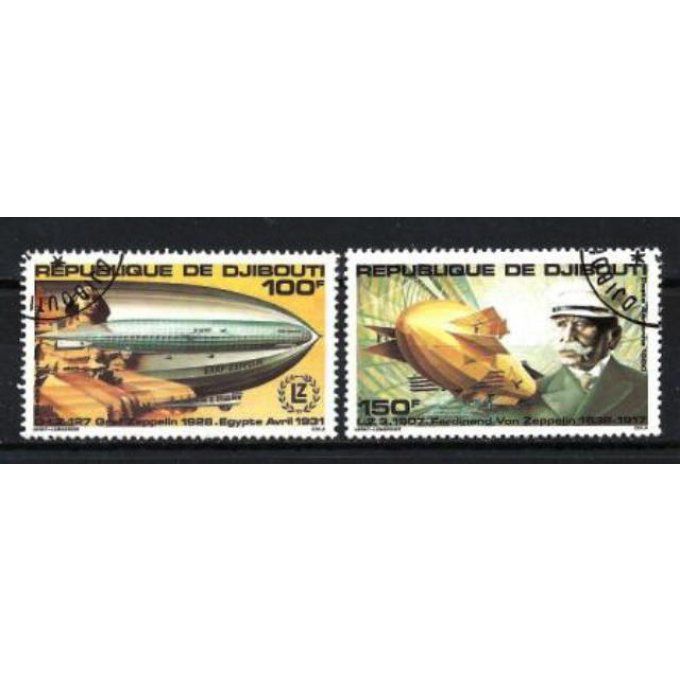 Djibouti 1980 (BD12) série complète de 2 timbres oblitérés