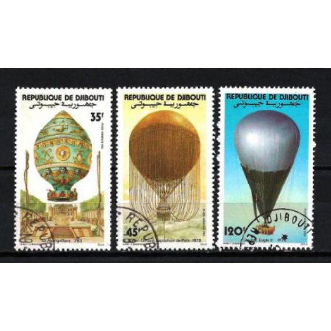 Djibouti 1983 (BD14) série complète de 3 timbres oblitérés