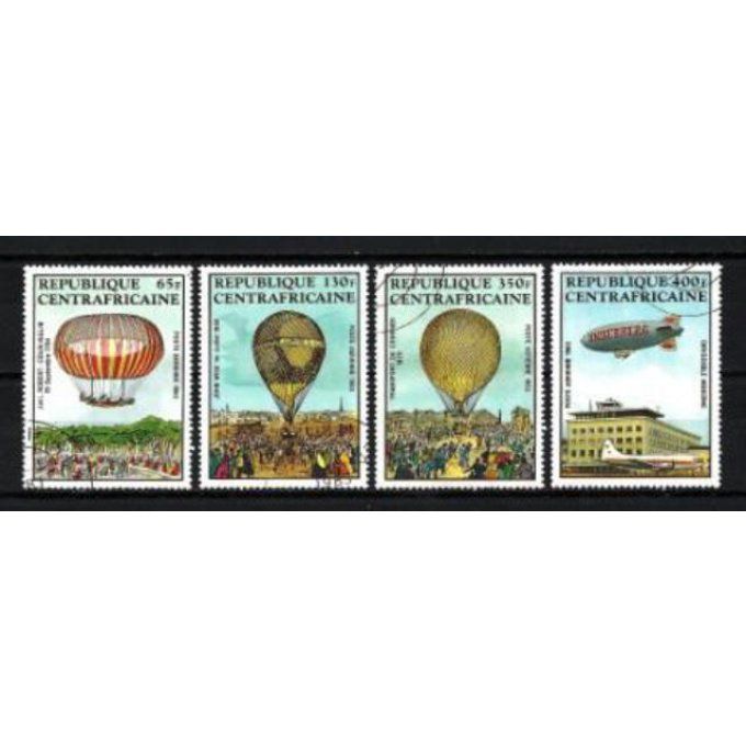 Centrafrique 1983 (BD16) série complète de 4 timbres oblitérés
