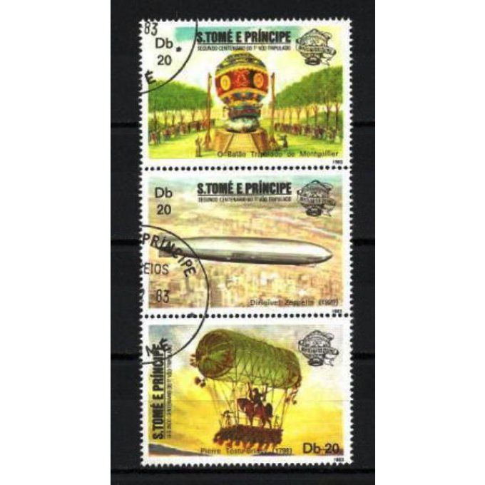 Saint Thomas et Prince 1983 (BD19) série complète de 3 timbres oblitérés