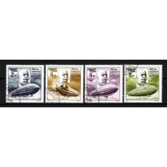 Hongrie 1988 (BD24) série complète de 4 timbres oblitérés