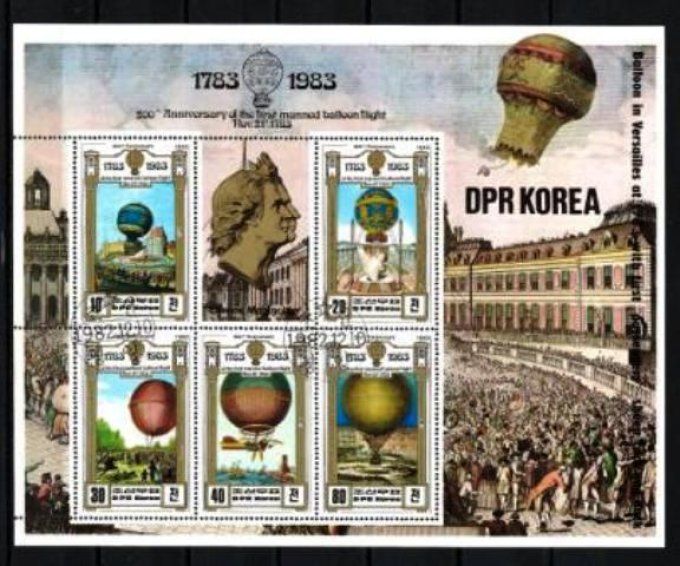 Corée du Nord 1983 (BD2) série complète de 6 timbres oblitérés
