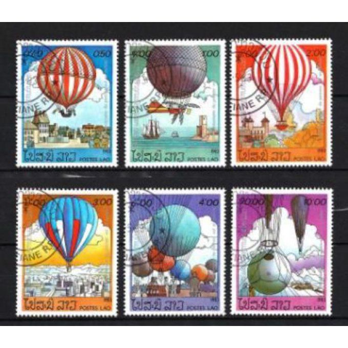 Laos 1983 (BD32) série complète de 6 timbres oblitérés