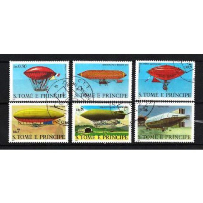 Saint Thomas et Prince 1980 (BD33) série complète de 6 timbres oblitérés