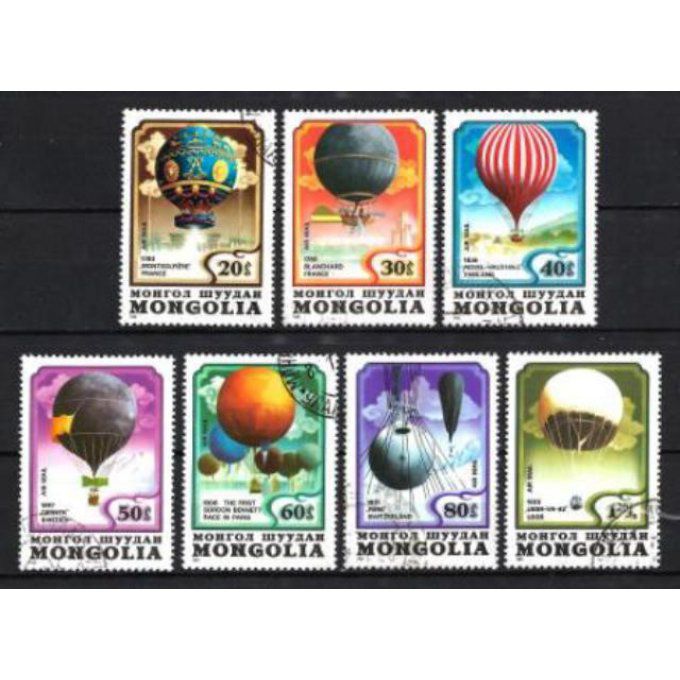 Mongolie 1982 (BD35) série complète de 7 timbres oblitérés