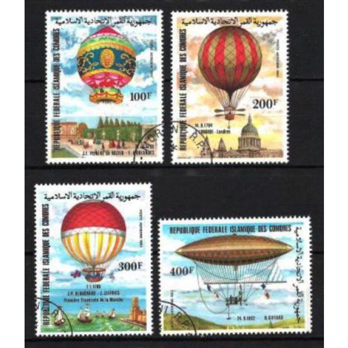 Comores 1983 (BD37) série complète de 4 timbres oblitérés