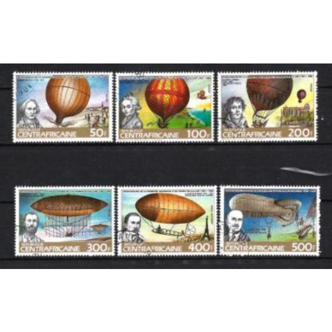 Centrafrique 1983 (BD39) série complète de 6 timbres oblitérés