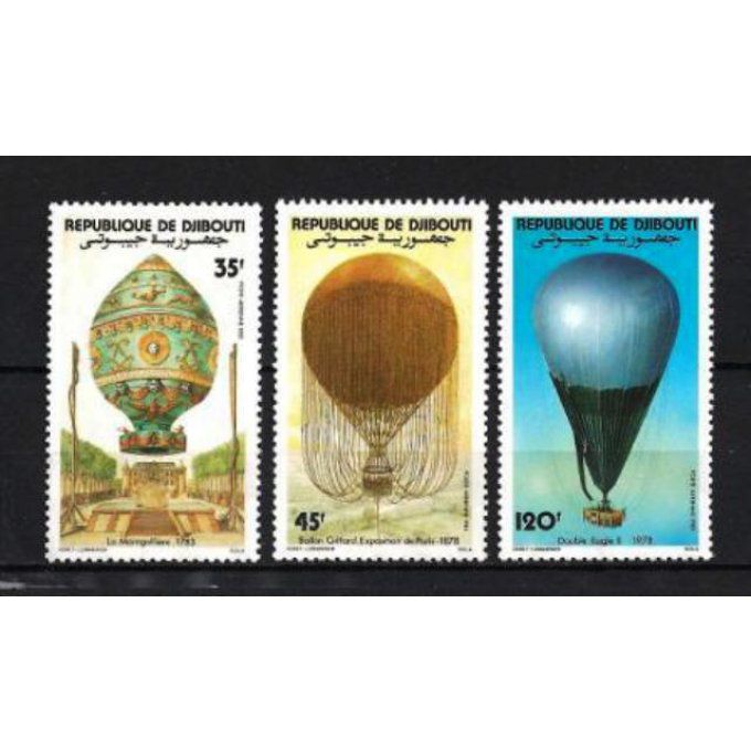 Djibouti 1983 (BD40) série complète de 3 timbres neufs ** luxe