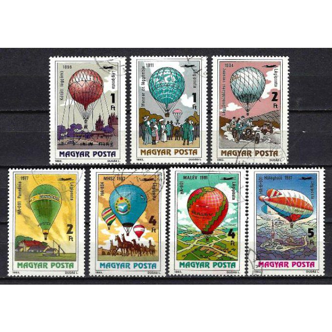 Hongrie 1983 (BD41) série complète de 7 timbres oblitérés