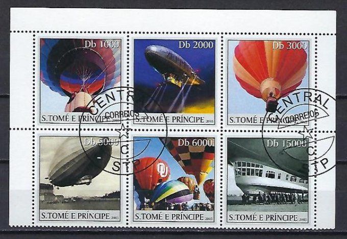 Saint Thomas et Prince 2003 (BD54) série complète de 6 timbres oblitérés