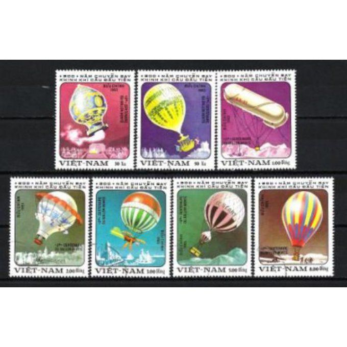 Vietnam 1983 (BD8) série complète de 7 timbres oblitérés