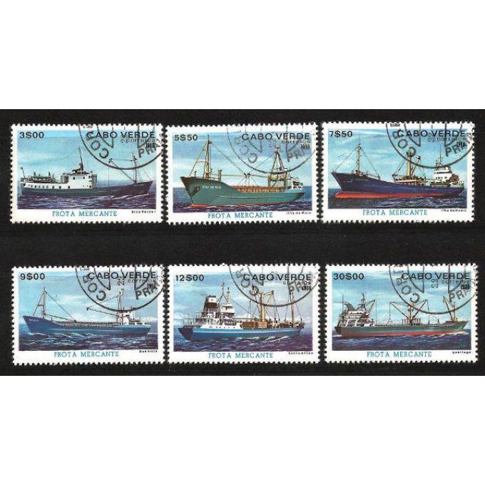 Cap Vert 1980 (BA102) série complète de 6 timbres oblitérés