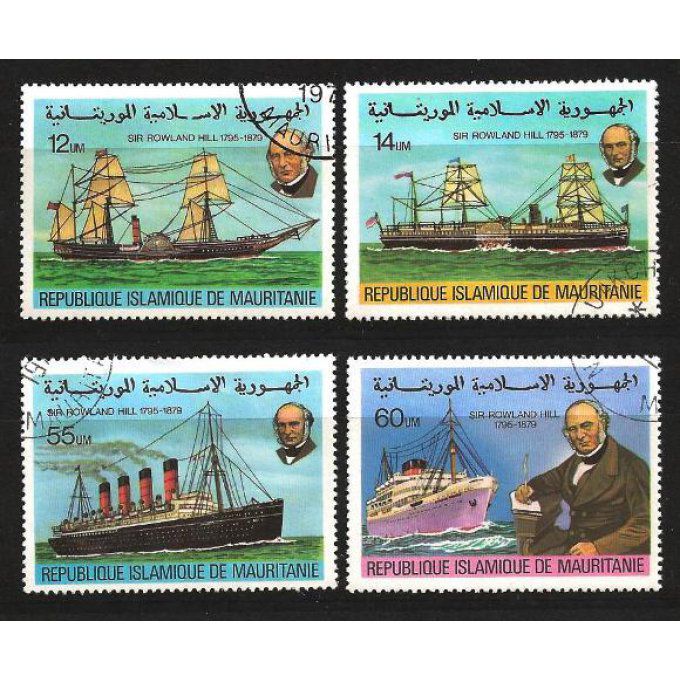 Mauritanie 1979 (BA106) série complète de 4 timbres oblitérés