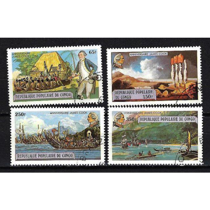 Congo 1978 (BA112) série complète de 4 timbres oblitérés