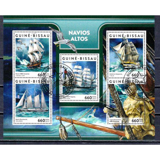 Guinée Bissau 2017 (BA119) série complète de 5 timbres oblitérés