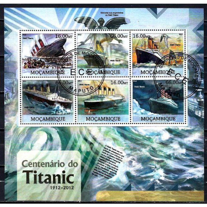 Mozambique 2012 (BA122) série complète de 6 timbres oblitérés