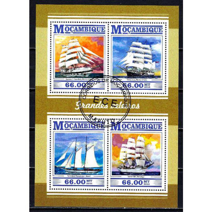 Mozambique 2015 (BA124) série complète de 4 timbres oblitérés