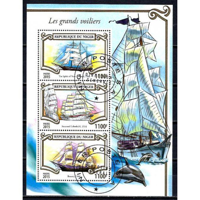 Niger 2015 (BA125) série complète de 3 timbres oblitérés