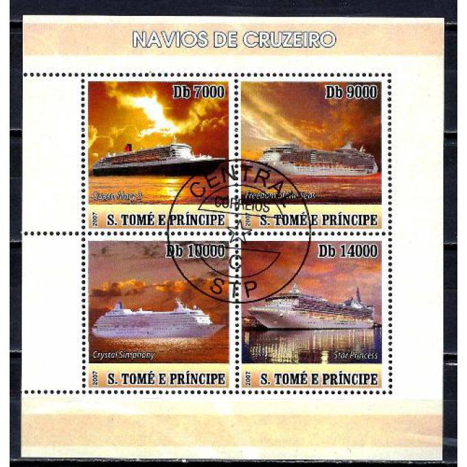 Saint Thomas et Prince 2007 (BA126) série complète de 4 timbres oblitérés