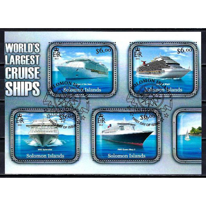 Salomon 2012 (BA128) série complète de 4 timbres oblitérés