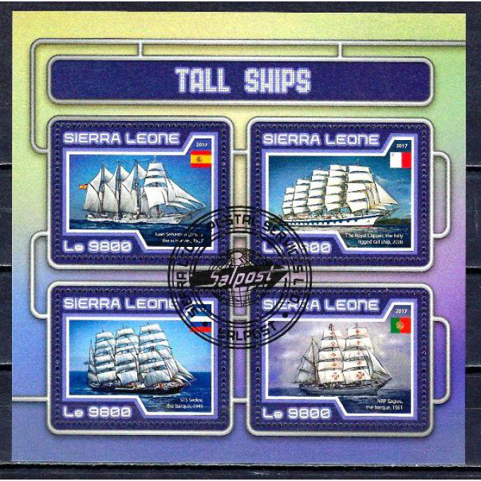 Sierra Leone 2017 (BA131) série complète de 4 timbres oblitérés