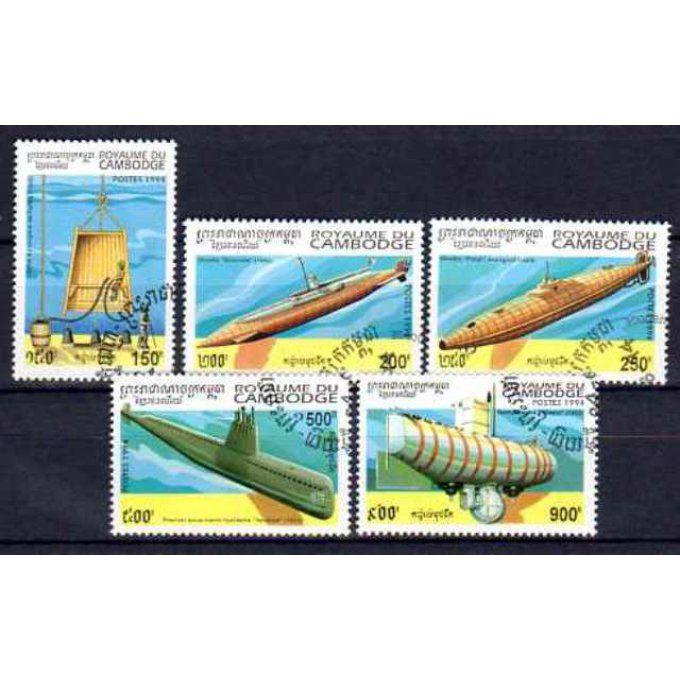 Cambodge 1994 (BA17) série complète de 5 timbres oblitérés