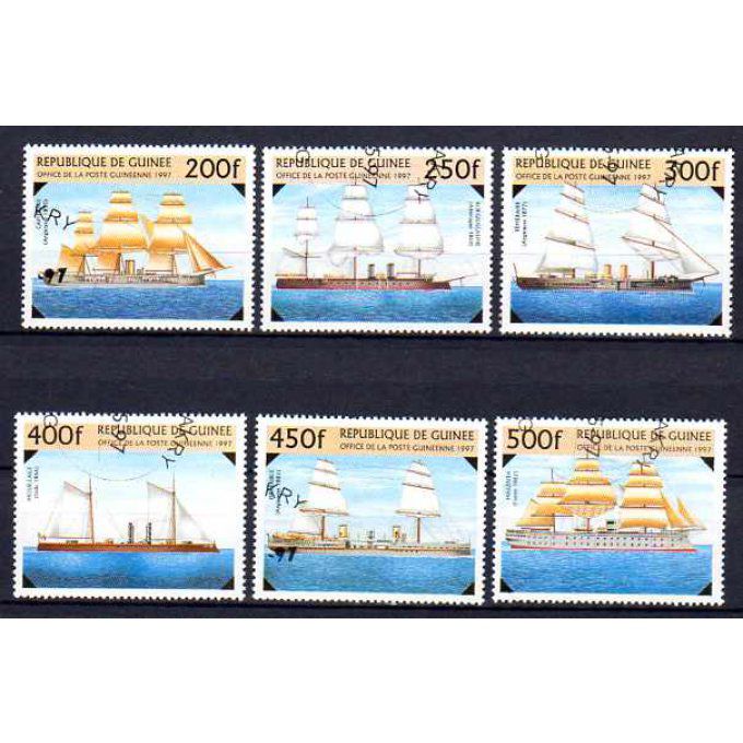 Guinée 1997 (BA27) série complète de 6 timbres oblitérés