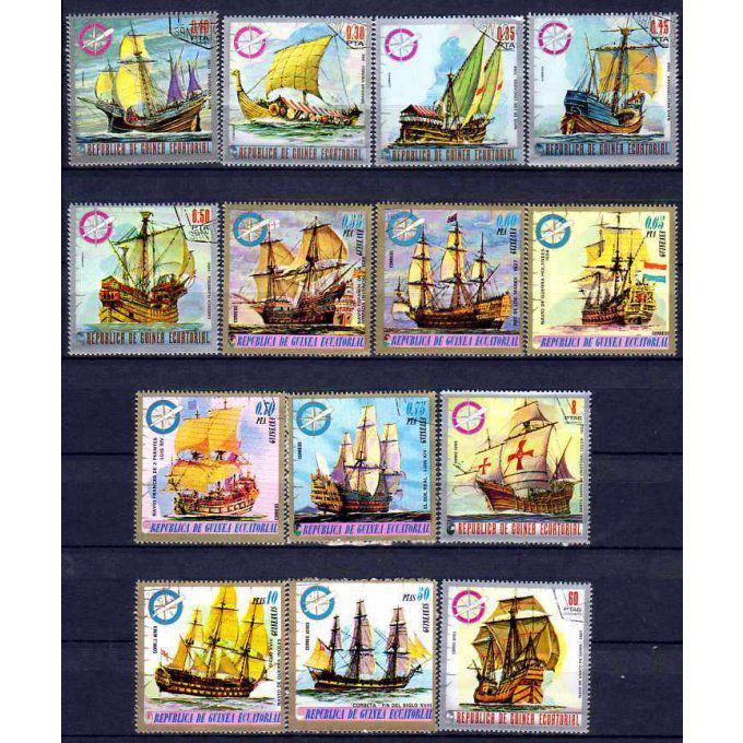 Guinée Equatoriale 1975 (BA30) série complète de 14 timbres oblitérés