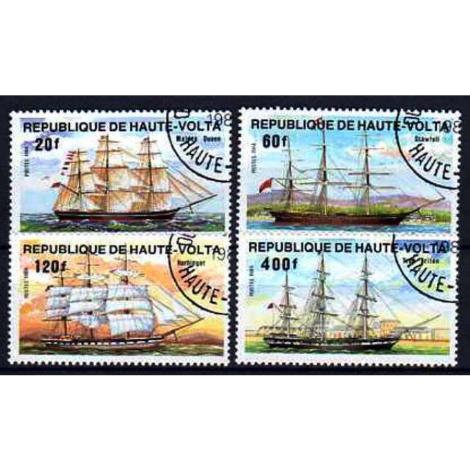 Haute Volta 1984 (BA35) série complète de 4 timbres oblitérés