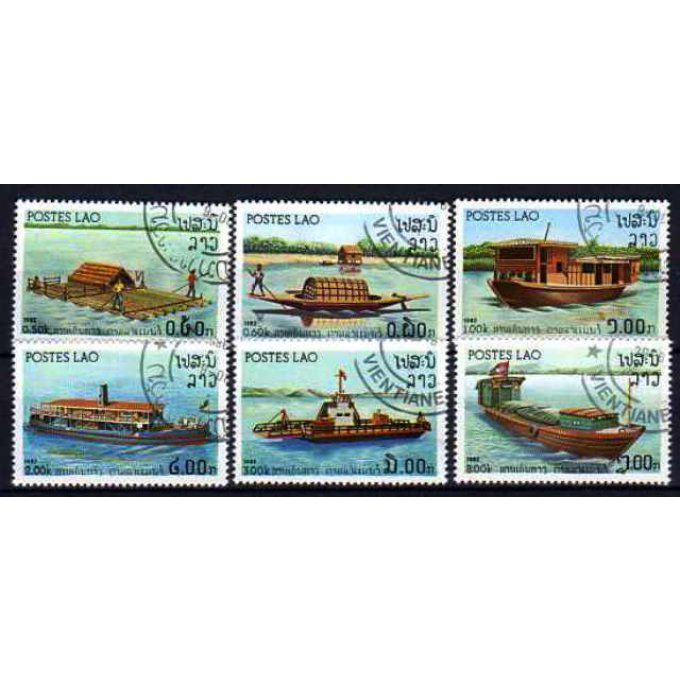 Laos 1982 (BA39) série complète de 6 timbres oblitérés